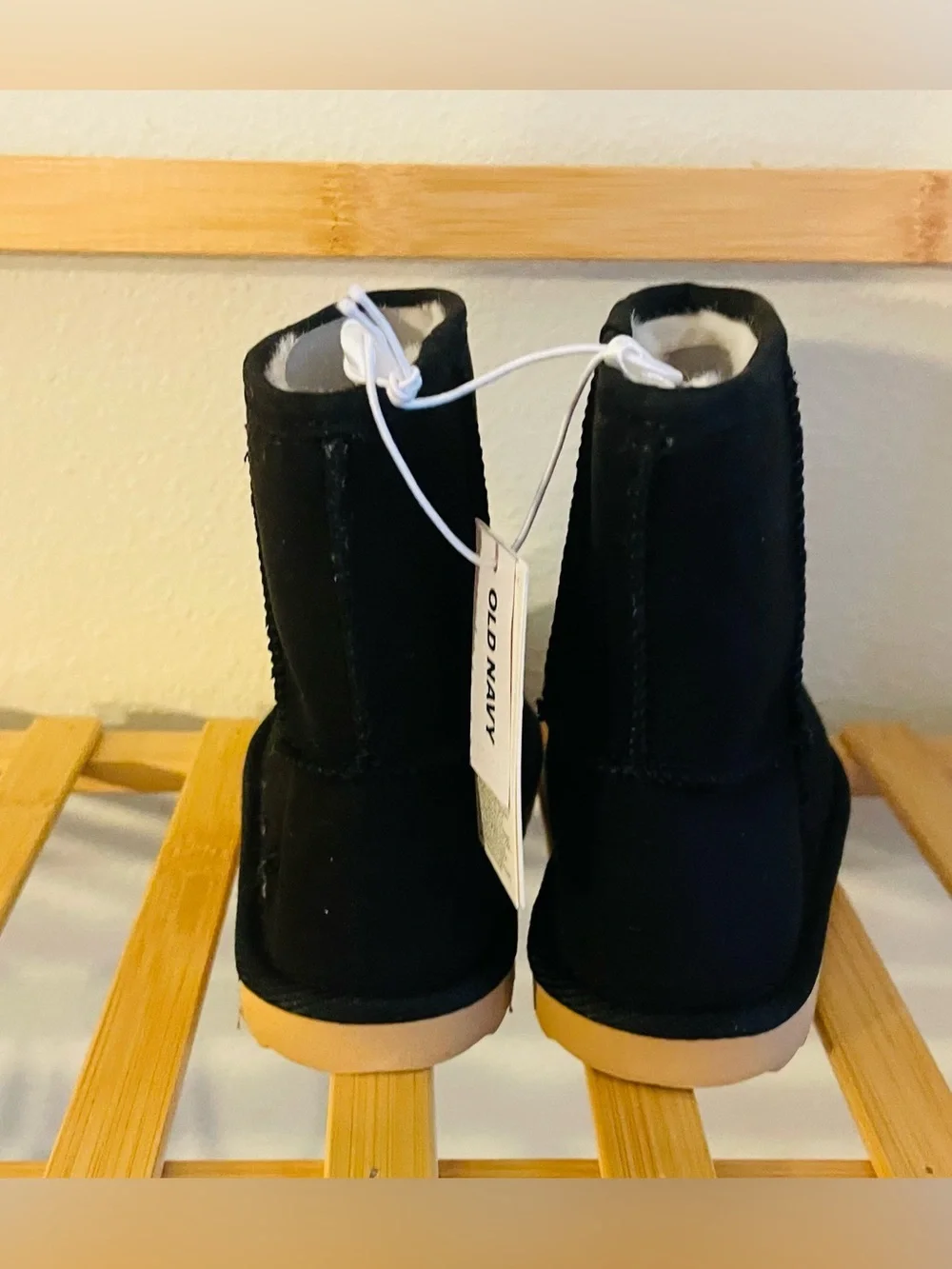 NEW…Kids Faux Suede Faux Fur Lined Boots